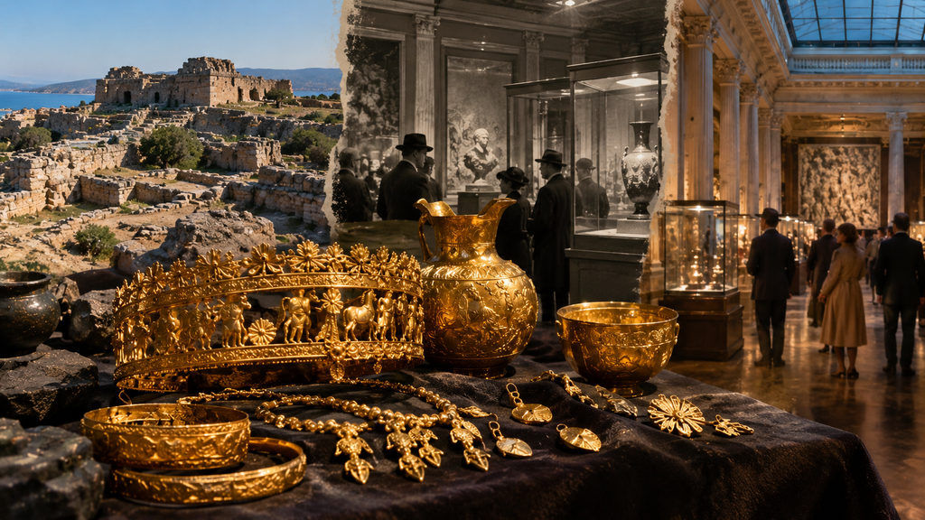Journey of Trojan Gold from Troy through Berlin to Moscow