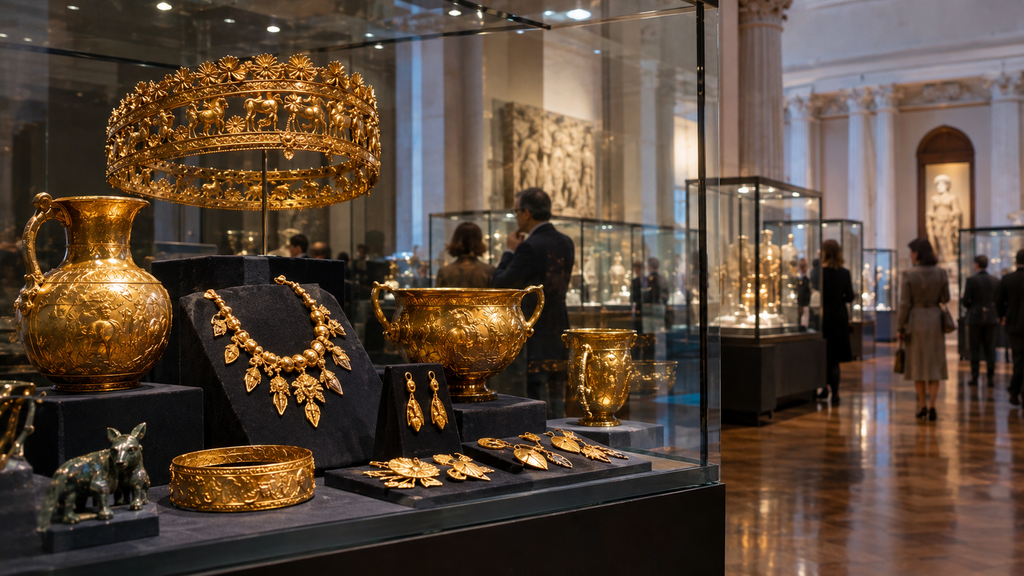 Inside the 1996 Moscow exhibition of Trojan Gold artifacts