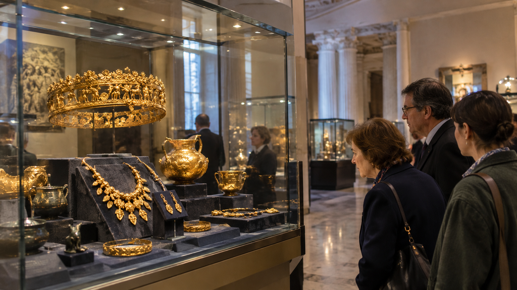 Trojan Gold first exhibited publicly in Moscow in 1996